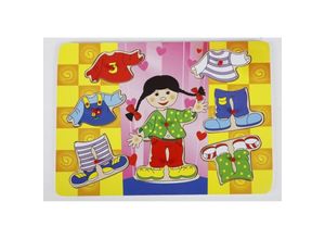 4251699841788 - 12x Holz Puzzle Kleidung Spielzeug Kinder Babys Kleinen Jungen Mädchen Lernen