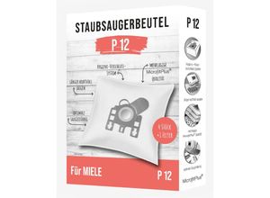 4251699860529 - Buri - 5x 4 Stück + 1 Filter Staubsaugerbeutel P12 für miele s- 230-800 Faltschachtel