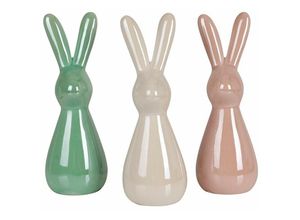 4251699862189 - Buri - Keramik Osterhase Figur Innendekoration Haushalt Regal Tisch Ostern Fensterbrett