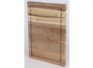 4251699864923 - 4x Schneidebrettchen Saftrinne 48x33x3cm Akazienholz Küchen Servieren Kochen