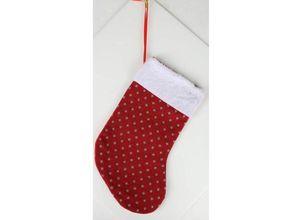 4251699875837 - Buri - Nikolausstiefel 19x30cm Weihnachtsstrumpf Weihnachtssocke Weihnachtstiefel Deko