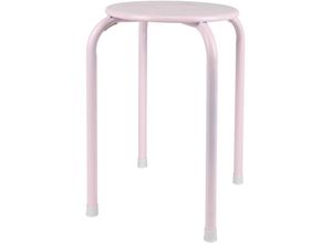 4251699886628 - Metall Stapelhocker Partyhocker Gästehocker Sitzhocker Gartenhocker Hocker Sitz - rosa