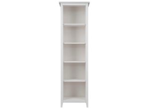 4251707126265 - Standregal LÜTTENHÜTT Solvita Regale Gr B H T 55 cm x 200 cm x 40 cm 5 St offene Fächer weiß Standregale Bücherregal Regal Höhe 200 cm Kiefer massiv