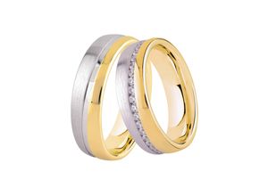 4251729871181 - Trauring Schmuck Geschenk Silber 925 Ehering Partnerring LIEBE Fingerringe Gr 56 mit Zirkonia Silber 925 (Sterlingsilber) 6 mm silberfarben (gelbgoldfarben silberfarben kristallweiß) Trauringe wahlweise mit oder ohne Zirkonia