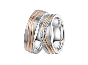 4251729892735 - Trauring Schmuck Geschenk Edelstahl Ehering Partnerring LIEBE Fingerringe Gr 56 ohne Zirkonia Edelstahl 6 mm rosegold (edelstahlfarben roségoldfarben) Made in Germany wahlweise mit oder ohne Zirkonia