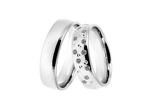 4251729894920 - Trauring Schmuck Geschenk Silber 925 Ehering Partnerring LIEBE Fingerringe Gr 52 ohne Zirkonia Silber 925 (Sterlingsilber) 55 mm silberfarben Made in Germany - wahlweise mit oder ohne Zirkonia