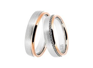 4251729895064 - Trauring Schmuck Geschenk Silber 925 Ehering Partnerring LIEBE Fingerringe Gr 62 ohne Zirkonia Silber 925 (Sterlingsilber) 5 mm rosegold (silberfarben roségoldfarben) Made in Germany - wahlweise mit oder ohne Zirkonia