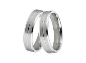 4251729896412 - Trauring Schmuck Geschenk Silber 925 Ehering Partnerring LIEBE Fingerringe Gr 58 ohne Brillant Silber 925 (Sterlingsilber) 5 mm silberfarben Made in Germany wahlweise mit oder ohne Brillant