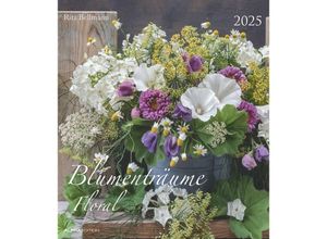 4251732342142 - Edition - Blumenträume 2025 Wandkalender 30x34cm Bildkalender mit hochwertigen Motiven für jeden Monat Kalenderwochen Mondphasen Feiertage