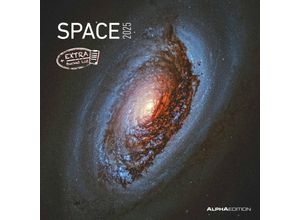 4251732343163 - Alpha Edition - Space 2025 Broschürenkalender 30x30cm Wandkalender mit Platz für Notizen und Termine Motive aus der Galaxie Monatsübersicht und Fe