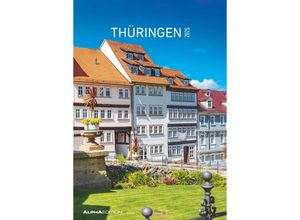 4251732343361 - Alpha Edition - Thüringen 2025 Bildkalender 237x34cm Wandkalender mit Platz für Notizen und vielen Infos Bilder aus Thüringen deutsches Kalendari