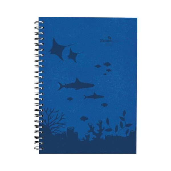 4251732343873 - Buchkalender 103115 Nature Line Ocean dunkelblau 1 Woche   2 Seiten 15x21cm (A5) 2025 4251732343873 ALPHA EDITION