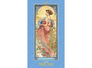 4251732344009 - Alpha Edition - Alfons Mucha 2025 Bildkalender 33x60cm Kunstkalender mit hochwertigen Kunstdrucken für jeden Monat mit stilvollem Glitzereffekt und