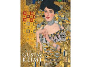 4251732344047 - Alpha Edition - Gustav Klimt 2025 Bildkalender 42x56cm Kalender mit hochwertigen Kunstabbildungen für jeden Monat Silberfolienprägung mit Metallice