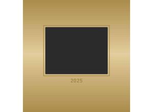 4251732344528 - Alpha Edition - Foto-Bastelkalender Gold 2025 21x22cm Do it yourself Kalender mit Seiten aus hochwertigem Bastelkarton gestaltbares Titelblatt und