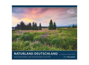 4251734300744 - PALAZZI - Naturland Deutschland 2025 Wandkalender 60x50cm Posterkalender mit schönen Bildern aus Nationalsparks und Naturschutzgebieten Felder Wie