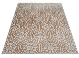 4251735604568 - Teppich MY HOME Stina Teppiche Gr B L 160 cm x 230 cm 7 mm 1 St grau (taupe) Esszimmerteppiche Hoch-Tief-Effekt mit Muster Teppiche