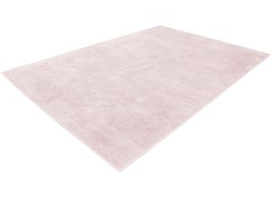 4251735609266 - Hochflor-Teppich CALO-DELUXE Vossi 111 Teppiche Gr B L 160 cm x 230 cm 40 mm 1 St rosa (hellrosa) Esszimmerteppiche besonders weich durch Microfaser Wohnzimmer