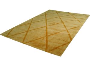 4251735623927 - Teppich CALO-DELUXE Viteox 210 Teppiche Gr B L 80 cm x 150 cm 13 mm 1 St gelb Esszimmerteppiche Viskose Kurzflor Wohnzimmer