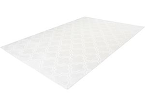 4251735625860 - Teppich CALO-DELUXE Latemar 200 Teppiche Gr B L 200 cm x 290 cm 7 mm 1 St weiß Esszimmerteppiche Hoch- Tief Struktur Wohnzimmer