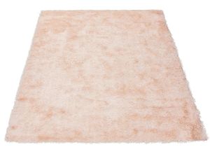 4251735643994 - Hochflor-Teppich BRUNO BANANI Alga Teppiche Gr B L 120 cm x 170 cm 40 mm 1 St rosa Esszimmerteppiche Uni-Farben besonders weich und kuschelig