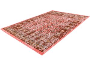 4251735653221 - Teppich CALO-DELUXE Ruzica-606 Teppiche Gr B L 160 cm x 230 cm 6 mm 1 St rot Esszimmerteppiche Flachgewebe Vintage Design Wohnzimmer