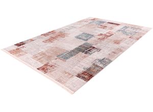 4251735657670 - Teppich HOME AFFAIRE Mika Teppiche Gr B L 200 cm x 300 cm 12 mm 1 St rosa (grau lachs) Esszimmerteppiche Vintage Design Wohnzimmer