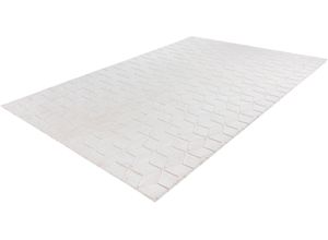 4251735660595 - Teppich ANDAS Conni Teppiche Gr B L 120 cm x 160 cm 20 mm 1 St weiß (weiß creme) Esszimmerteppiche retro Wohnzimmer