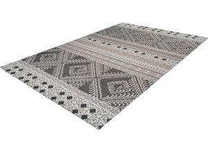 4251735661684 - Teppich MY HOME Alima Teppiche Gr B L 120 cm x 170 cm 10 mm 1 St grau (taupe creme) Esszimmerteppiche Wohnzimmer