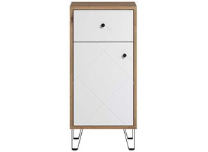 4251737610741 - Trendteam - Touch Badschrank weiß matt Eiche dekor