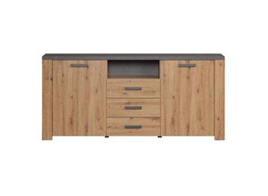 4251737628593 - Follow Sideboard Eiche dekor grau