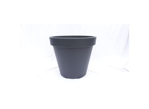 4251740100024 - E&K Übertopf Ø 80 cm Pflanztopf Blumentopf Pflanzkübel Ecken und Kanten Kübel - Farben anthrazit weiss grau XXL groß