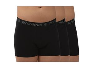 4251742198593 - Paolo Renzo® Hipster Boxershorts 12 Stück - Größe XXL - Schwarz