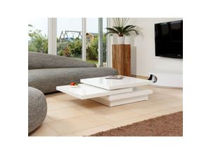 4251744801637 - Salesfever - Couchtisch 120X80 cm weiß 398678