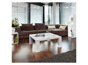 4251744801767 - Salesfever - Couchtisch 90x90x40 cm weiß 399286