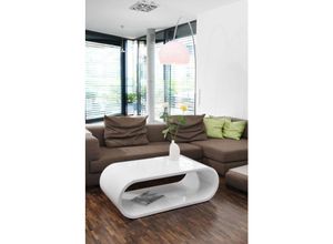 4251744801880 - Dynamic24 - Couchtisch 120x60x40 cm weiß 399576