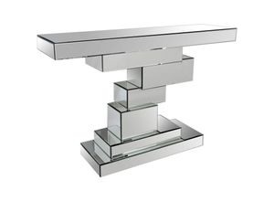 4251744804515 - Konsolentisch SALESFEVER Exklusiver Design-Konsolentisch silber (verspiegelt verspiegelt verspiegelt) B119cm H80cm T33cm Tische Verspiegelter Luxus 4251744804515 - Konsolentisch SALESFEVER Exklusiver Design-Konsolentisch silber (verspiegelt verspiegelt verspiegelt) B119cm H80cm T33cm Tische Verspiegelter Luxus
