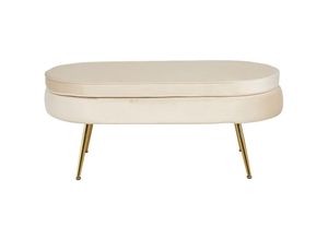 4251744808346 - Dynamic24 - Sitzpouf oval aus Samt Beige 395394