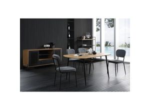 4251744809183 - Sideboard Natur Schwarz 396223