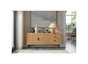 4251744812794 - Dynamic24 - Sideboard 160 cm Eiche Echtholzfurnier 371657