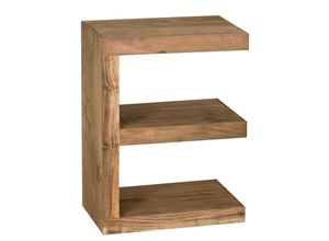 4251745763118 - Beistelltisch E Cube NAKO Akazienholz E-Konstruktion 45x30 cm 60 cm Höhe handgefertigt