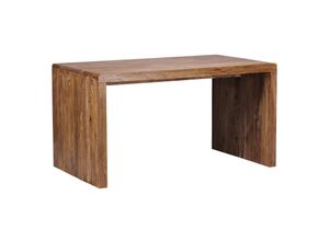 4251745763422 - Schreibtisch TEKO Massivholz Sheesham 160x80 cm Stauraum abgerundete Ecken stabil