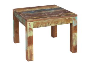 4251745763514 - Rustikaler Couchtisch Recyceltes Mango-Holz Shabby-Chic-Design robust Klarlack-Beschichtung große Tischplatte