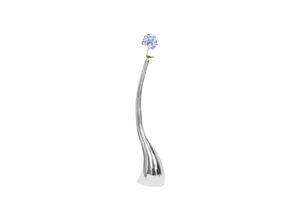 4251745765273 - Handgemachte Silber Aluminium Vase - 124 cm S-förmig Für Einzelblumen Modern KADIMA DESIGN