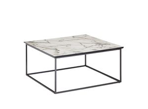 4251745768496 - Quadratischer Couchtisch Marmor-Optik 80x80 cm Modern Pflegeleicht