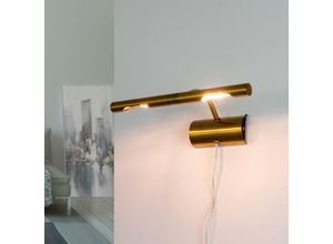 4251756304171 - Licht-erlebnisse - Bilderleuchte Stecker in Bronze 2x G9 Wohnzimmer - Bronze