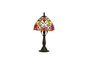 4251756310011 - Licht-erlebnisse - Runde Tischlampe in Bronze Tiffany Stil - Bronze Bunt