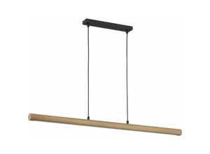 4251756316969 - Licht-erlebnisse - led Hängeleuchte hideo Holz 96cm Esstisch Lampe - Schwarz gebürstetes Holz