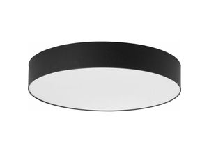 4251756317089 - Licht-erlebnisse - Deckenlampe Schwarz Ø80cm Wohnzimmer Flur Leuchte - Schwarz