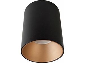 4251756329808 - Licht-erlebnisse - Deckenlampe Modern Schwarz Gold Ø89cm h 115cm rund GU10 Wohnzimmer Küche eye - Schwarz Gold